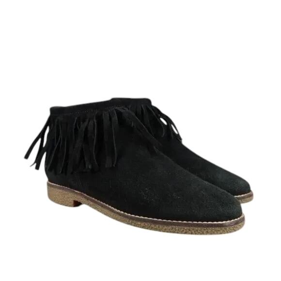 Steve Madden Shoes Womens 7 Booties Fringe Casual Fashion Leather Ankle Boot Zip - Picture 13 of 13